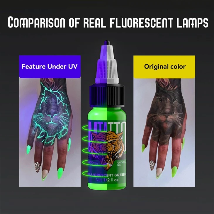 Fluorescent Tattoo Ink